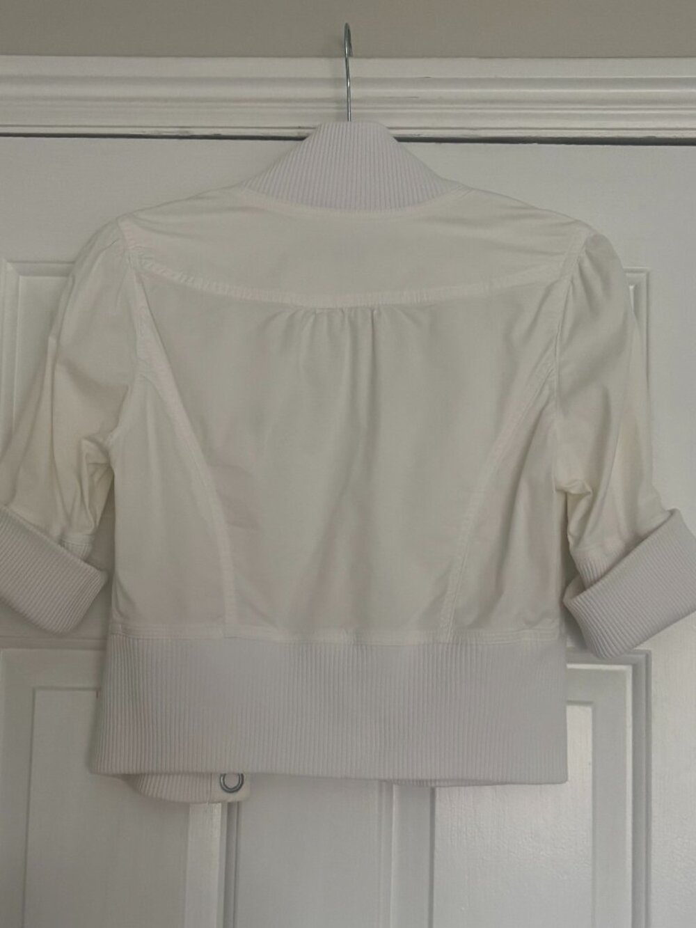 JOLT cropped jacket WHITE - Size M - Picture 4 of 6